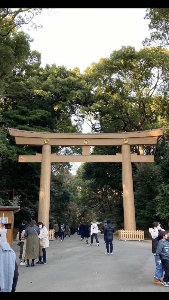 東京：明治神宮の大鳥居