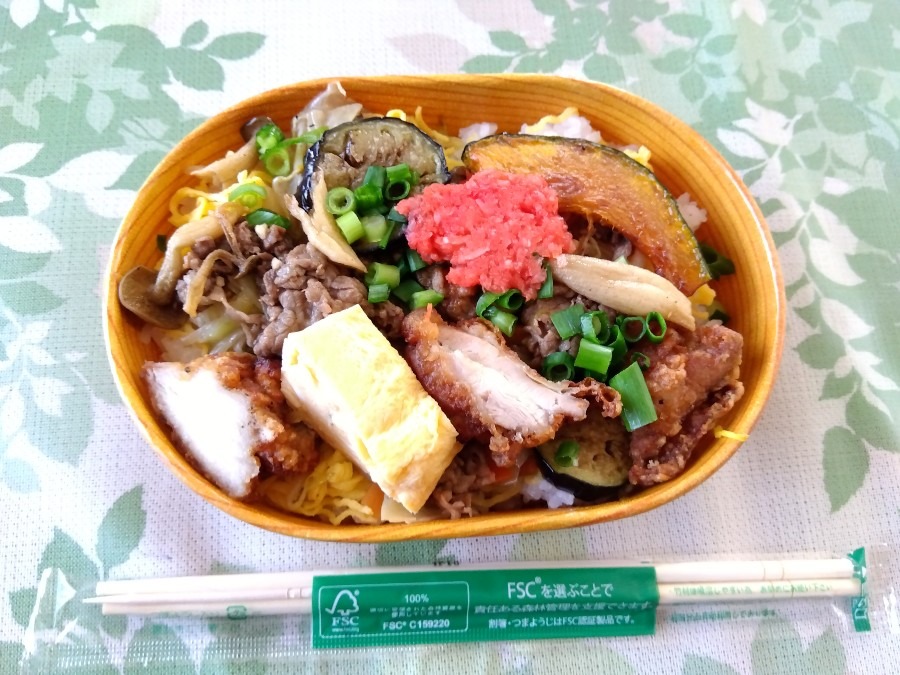 今日のランチは秋吉台高原牛焼肉弁当