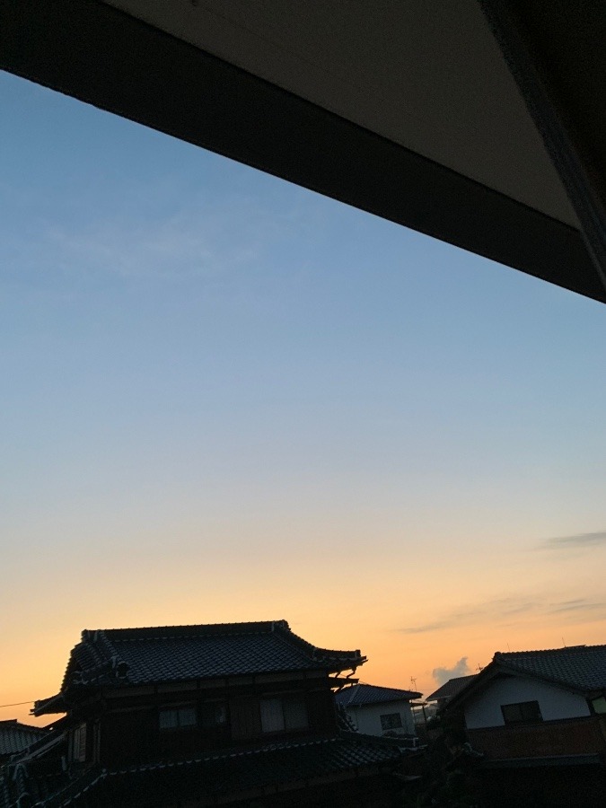 今朝の空