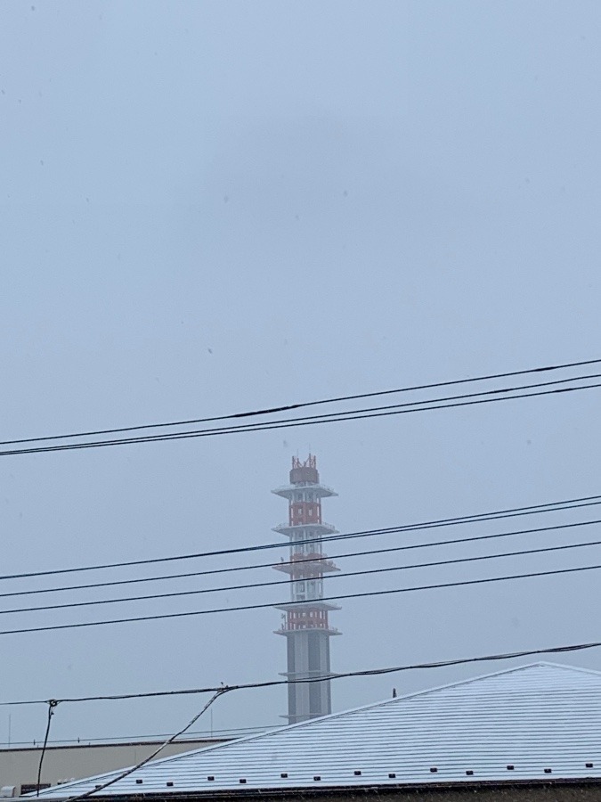 2023/02/10 東京 立川 空と朝陽？と雪