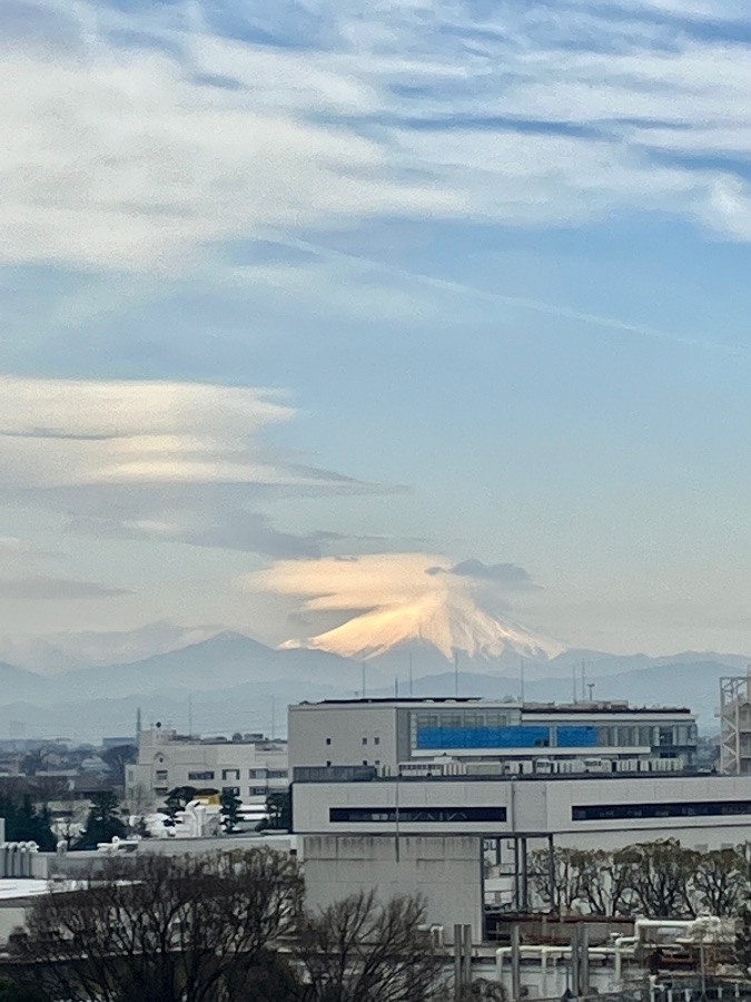 今朝の富士山