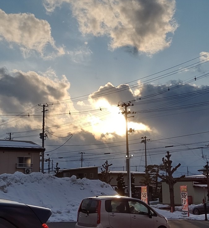 久しぶりの夕陽🌇