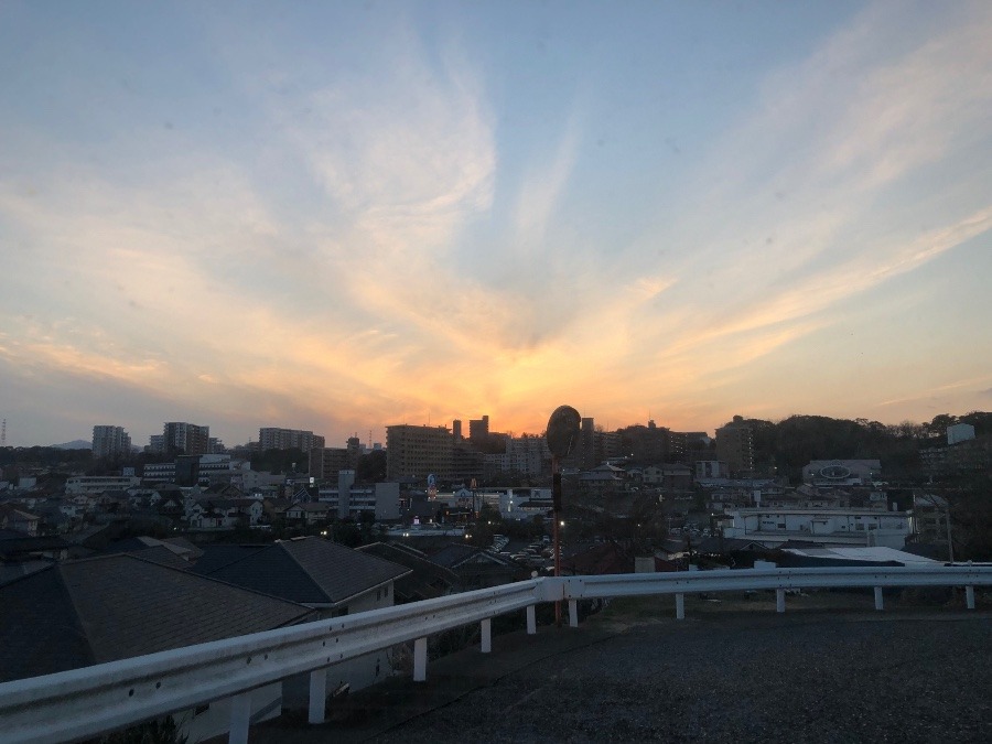 昨日の夕陽