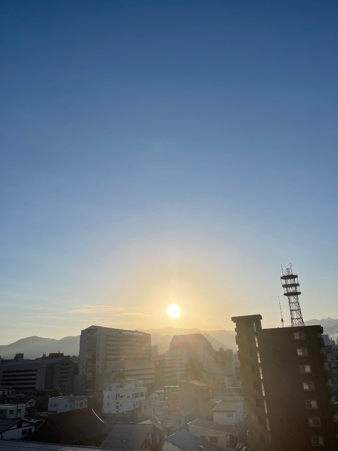 今朝の空  1