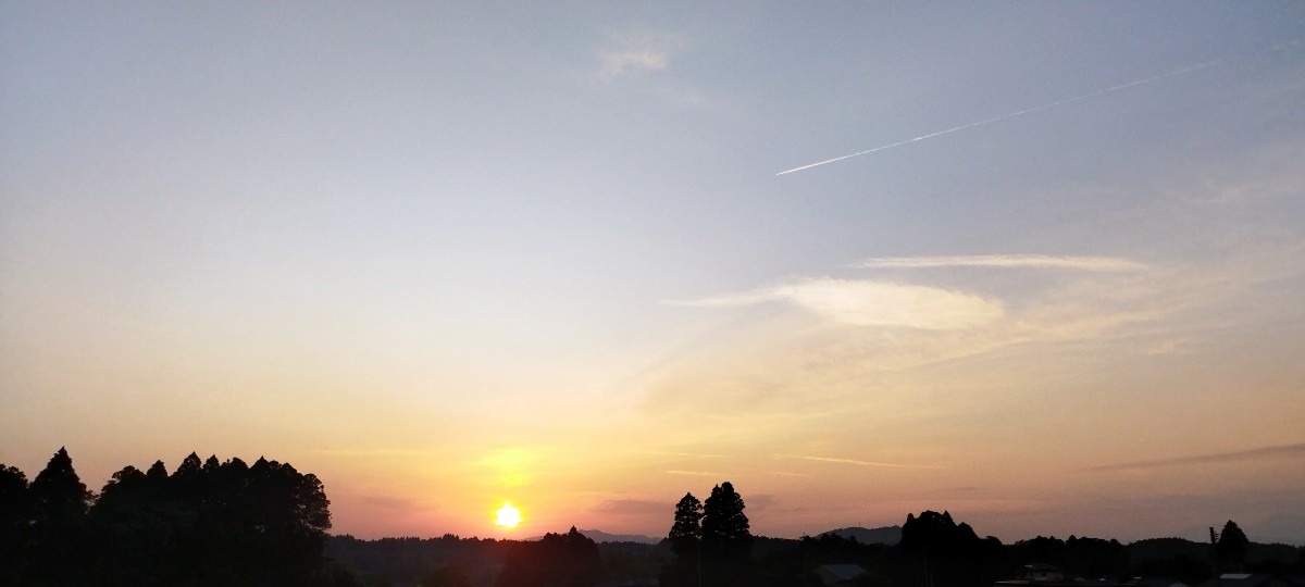 都城市（2023/5/15）今日の夕焼け😊↗️（西の空）