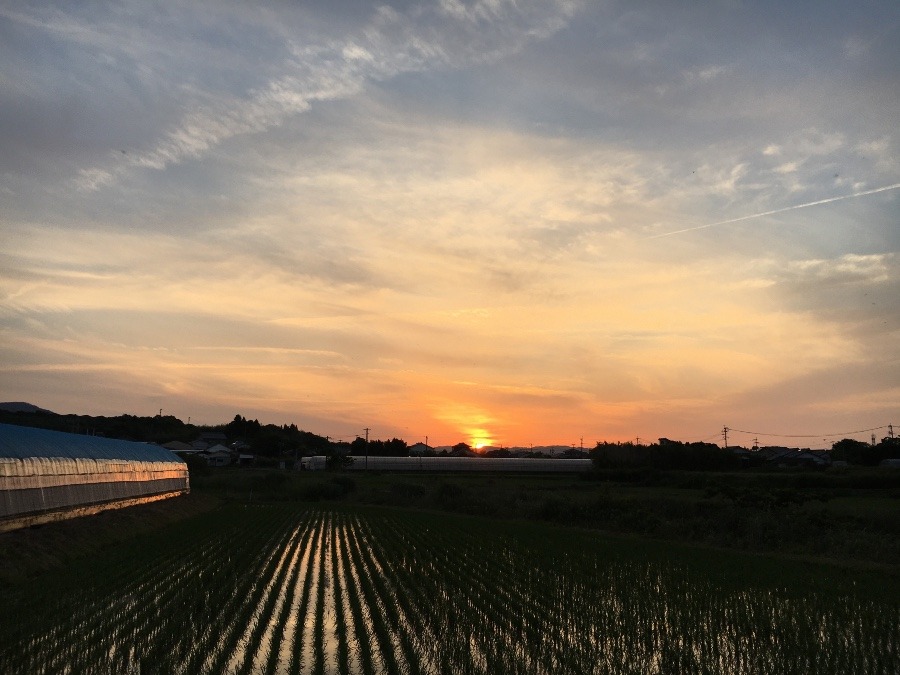 ⭕️ 今日の夕焼け、😃