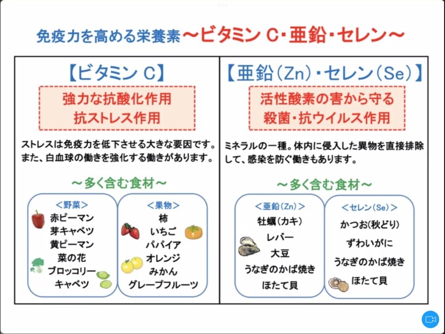 免疫力を高める栄養素