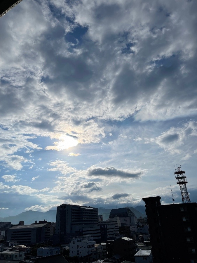 今朝の空  1