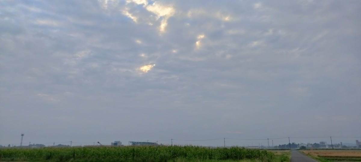 都城市（2023/7/22）今朝も曇り空😅（東の空）①