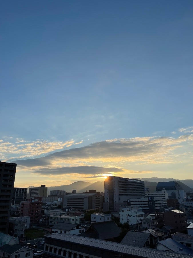 今朝の空