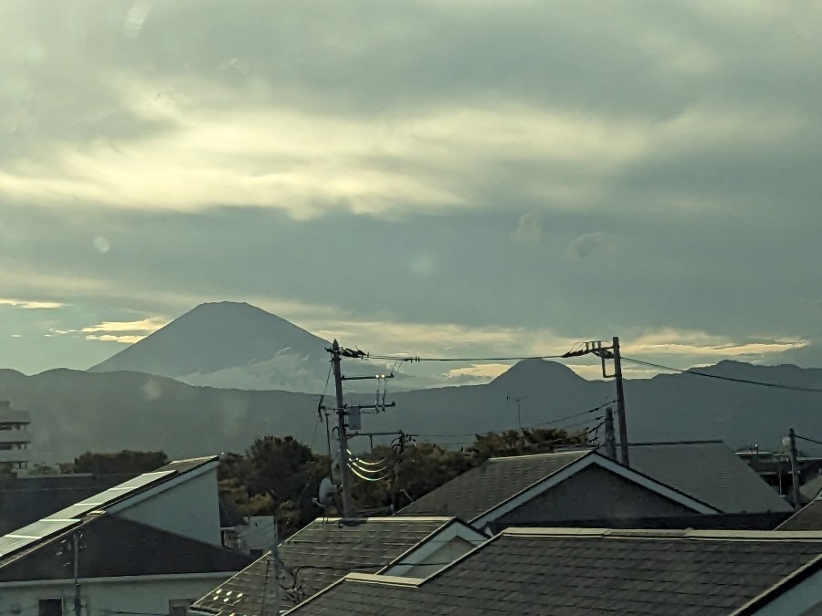 夕方の富士山