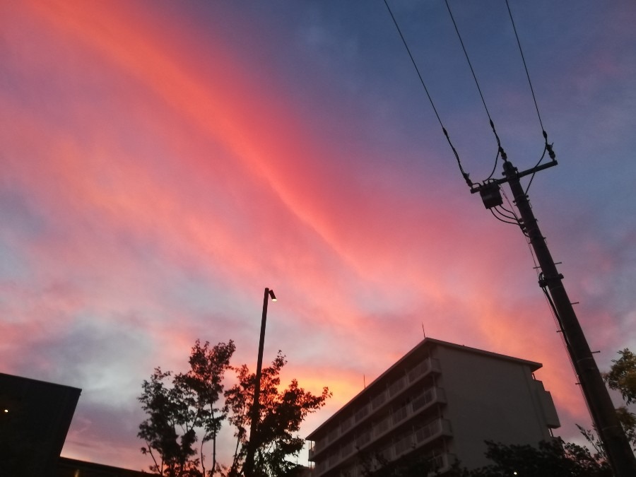 昨日の夕焼け