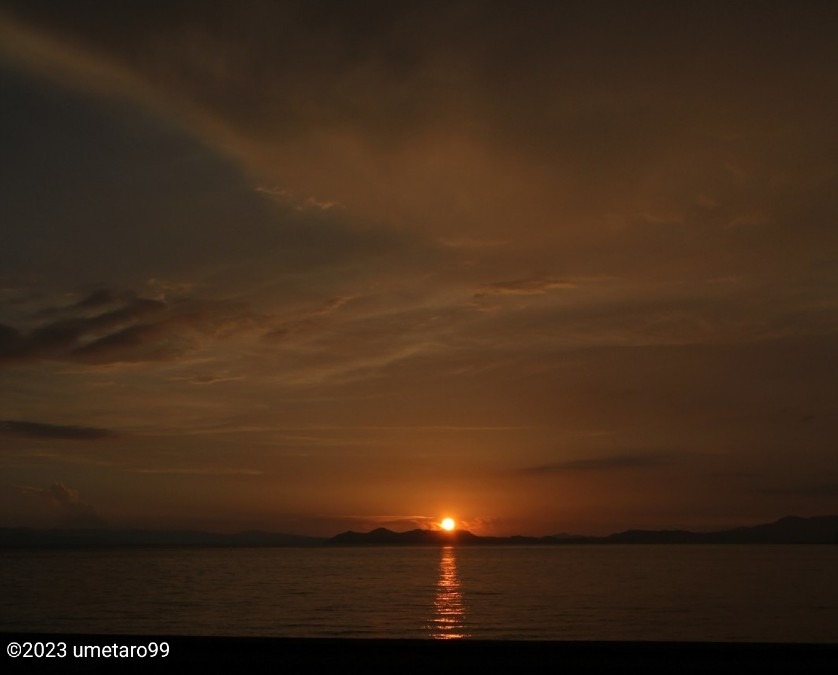 大村湾の夕景