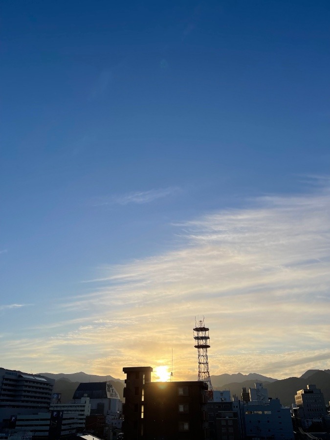 今朝の空