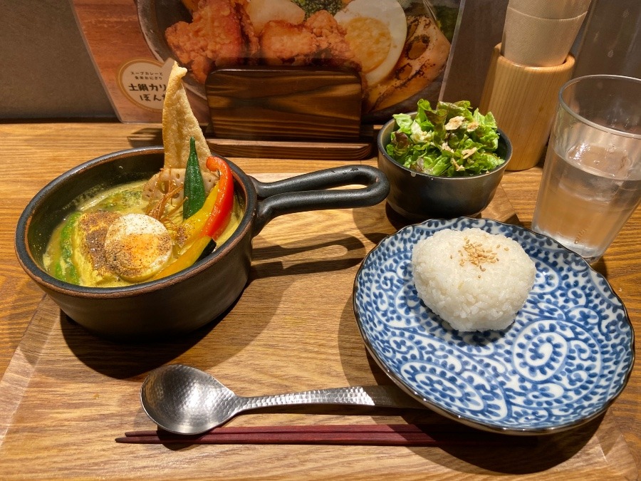 昨夜の夕食は　土鍋カリーぽんたでカリー