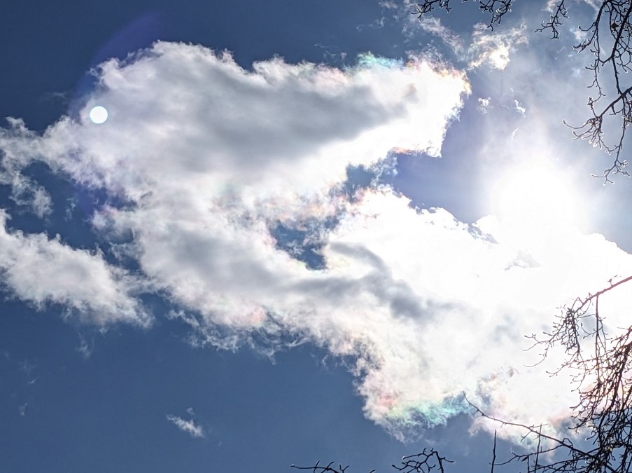 雲があるから見られるんだね