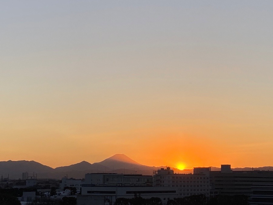 今日の夕日の観察3