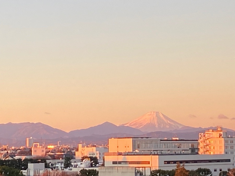 今朝の富士山