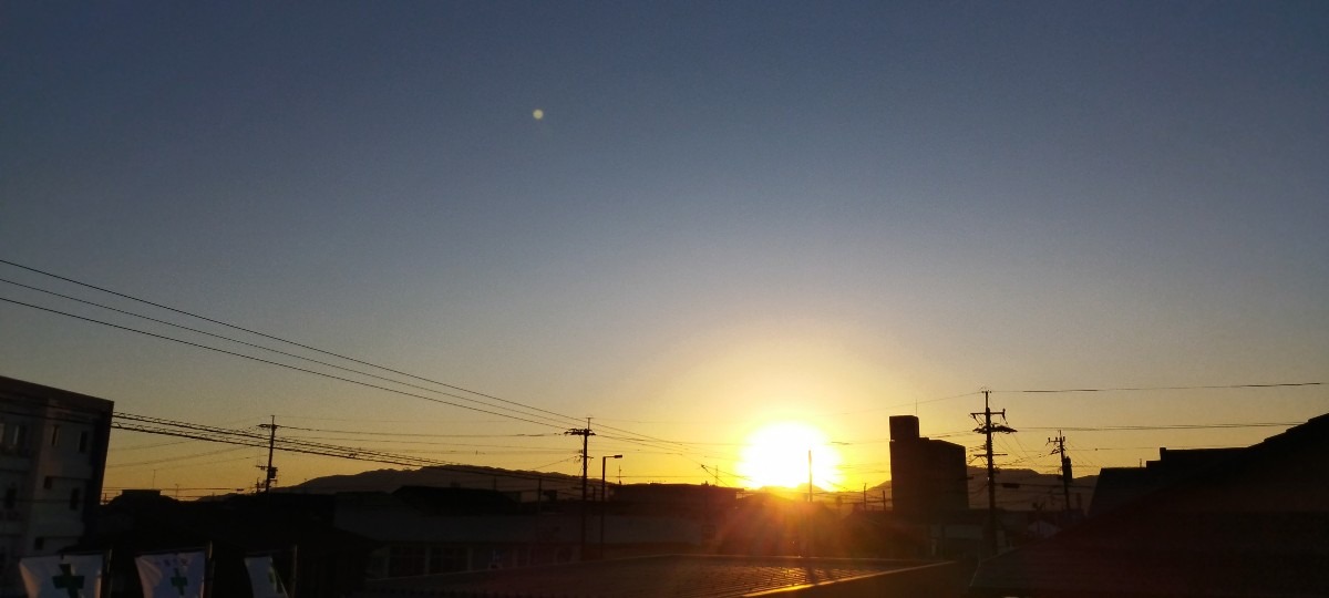 都城市（2024/2/27）今朝も晴れてます😊（東の空）①