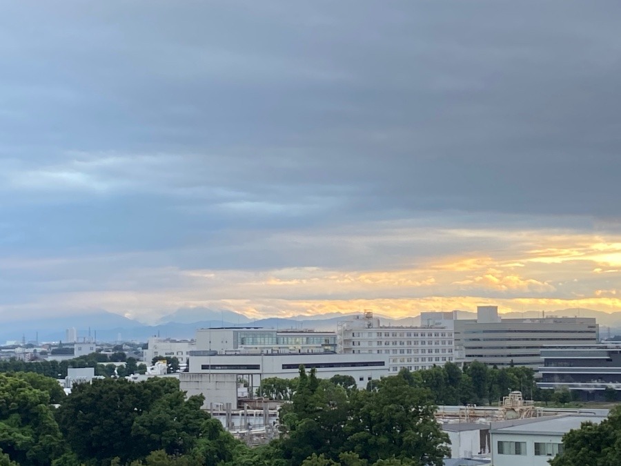 夕方の富士山