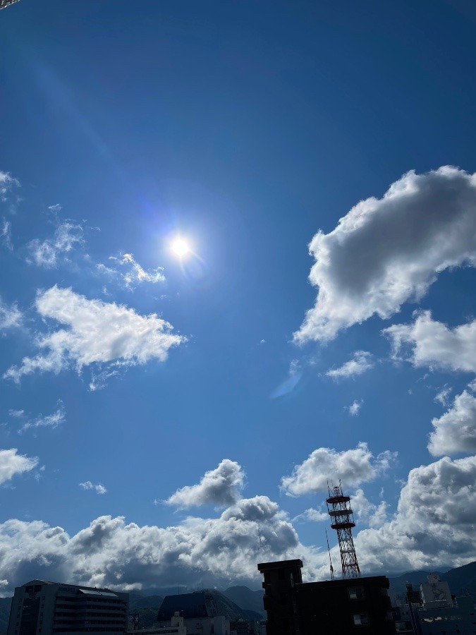 今朝の空