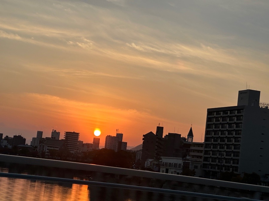 昨日の夕陽