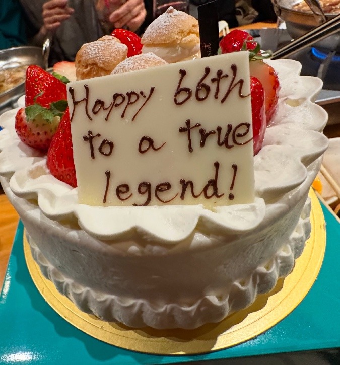 アフターの誕生日祝い🎂