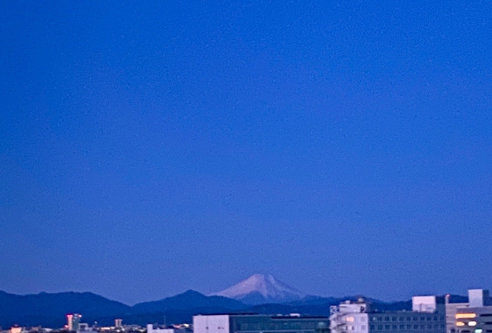 今朝の富士山