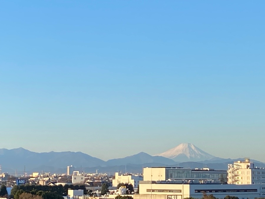 今朝の富士山